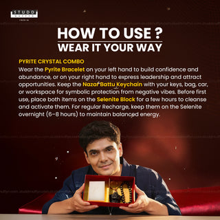 Pyrite Crystal Combo