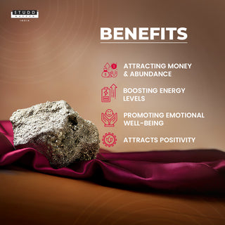 Raw Pyrite Geode Stone [ 30-50gms ]