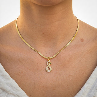 Revival Venom Loop Pendant - 24K Gold Toned