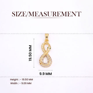 Revival Venom Loop Pyrite Pendant – 24K Gold Tone Plated [With Chain]