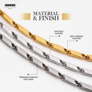 Golden Rice Chain - 24K Gold Tone Plated
