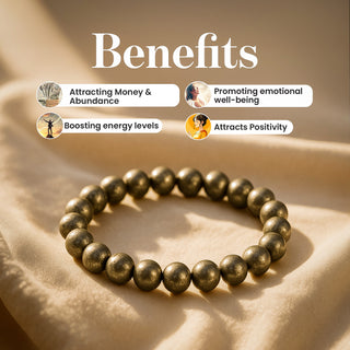 Riche Rich Combo (Pyrite bracelet + Black Obsidian Bracelet)