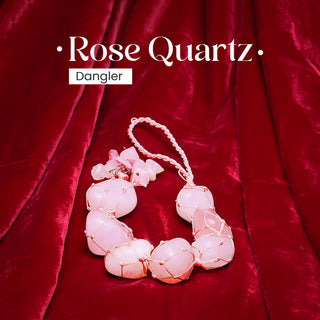 Rose Quartz Dangler