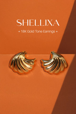 SHELLIXA  – 18K Gold Tone Plated