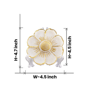 Ashta Petal Selenite Plate
