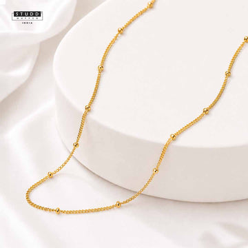 Golden Satellite Chain | 24K Gold Plated