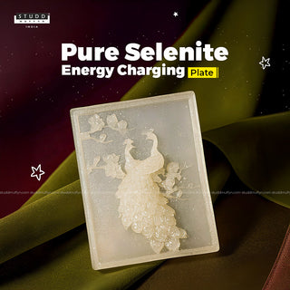 Selenite Peacock Recharging Block