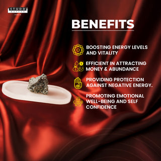 Selenite Recharging Plate With Pyrite Geode