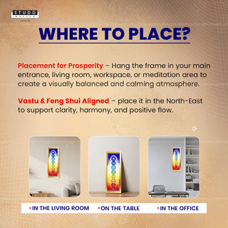 Seven Chakras Pyrite Frame