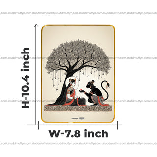 Sita-Hanumana Ashok Vatika Pyrite Plate