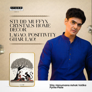 Sita-Hanumana Ashok Vatika Pyrite Plate