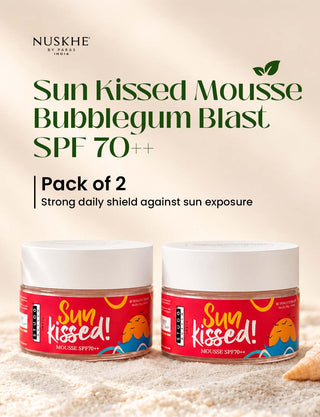 Sun Kissed Mousse | Bubblegum Blast | SPF70++ [Pack of 2]