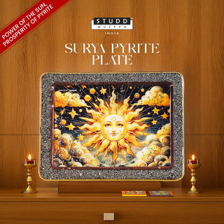 Surya Pyrite Plate by Studd Muffyn [Rectangle Shape]