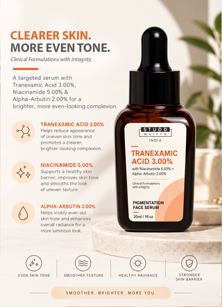 Nuskhe By Paras Tranexamic Acid 3% Pigmentation Face Serum 30ml with Niacinamide 5% and Alpha-Arbutin 2%