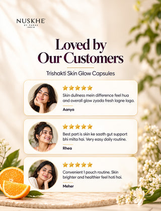 Trishakti Glutathione Skin Glow Capsules | Skin + Gut + Multivitamin | 90 Veg Capsules for Men & Women