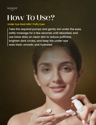 Under Eye Goat Milk  | Puffy Eyes