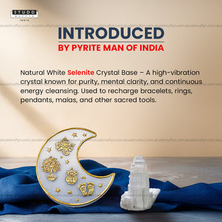 Vastu Shakti Moon Selenite Coaster