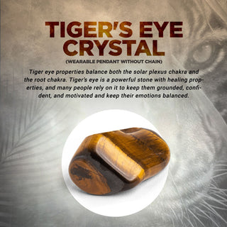 Tiger's eye crystal Pendant (without chain)