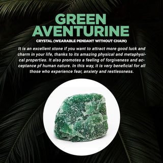 Green Aventurine Pendant (Without Chain)