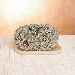 2.5 Kg Raw Pyrite Geode Stone With Selenite Recharging Plate