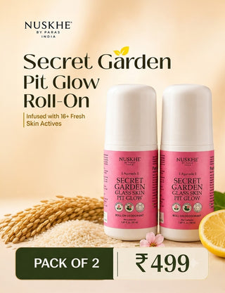 Secret Garden Glass Skin Pit Glow Roll-On Deo [ Pack of 2 ]