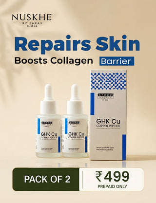GHK Cu Copper Peptide Serum | Scar Repair & Collagen Support  [ Pack of 2 ]