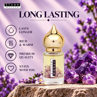 Amethyst Aura Attar | Crystal-Infused Luxury Fragrance