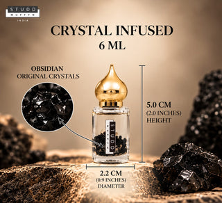 Obsidian Aura Attar – Crystal Infused