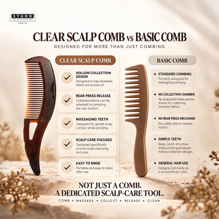 Clear Scalp Comb I Ultimate Dandruff & Oil Control Tool
