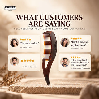 Clear Scalp Comb I Ultimate Dandruff & Oil Control Tool