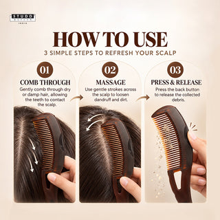 Clear Scalp Comb I Ultimate Dandruff & Oil Control Tool