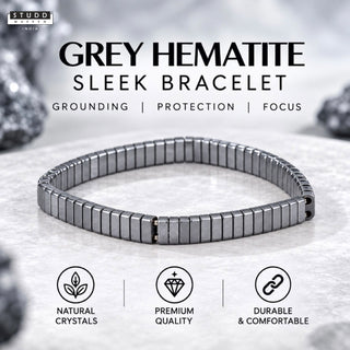 Grey Hematite Sleek Bracelet