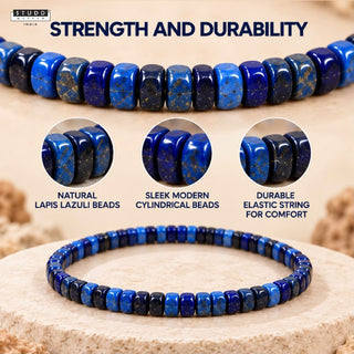Lapis Lazuli Tila Bracelet