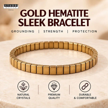 Gold Hematite Sleek Bracelet