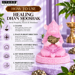 Healing Dhan Mooshak with Natural Pyrite