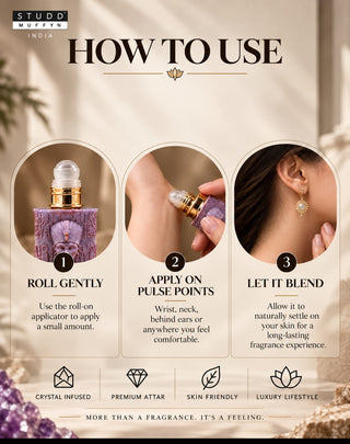 Amethyst Queen Crystal Infused Attar – 6 ml