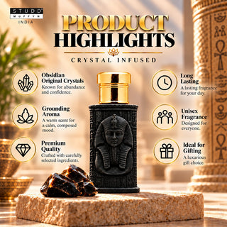 Obsidian King Crystal Infused Attar – 6 ml