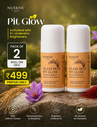Glass Skin Pit Glow Roll On Deo [ Pack of 2 ]