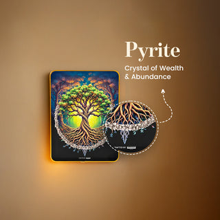 Whimsical Pyrite Tree of Life Plate [ Rectangle Plate ]