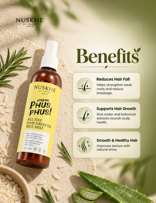 Xtreme Phus Phus All Day Hair Regrowth Rice Mist- Pack Of 3