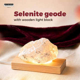 Selenite manifestation lamp