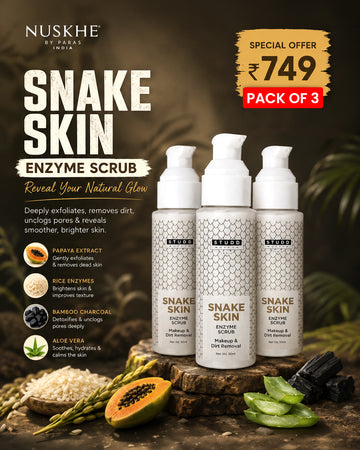 Snake Enzyme Scrub [ Pack of 3 ]