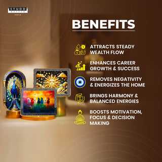 Wealth & Success Trio [Pack of 3 Crystal Plates]